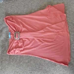 Straples split side top